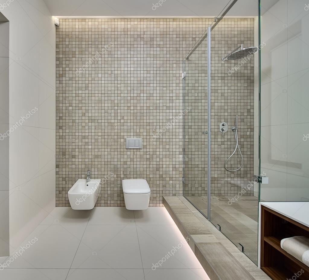 Moderna sala doccia — foto stock © bezikus #104359946