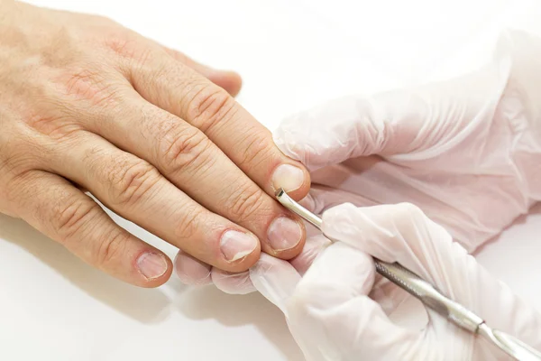 Male manicure process