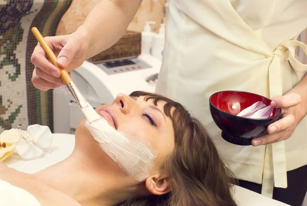 Female massage and facial peels