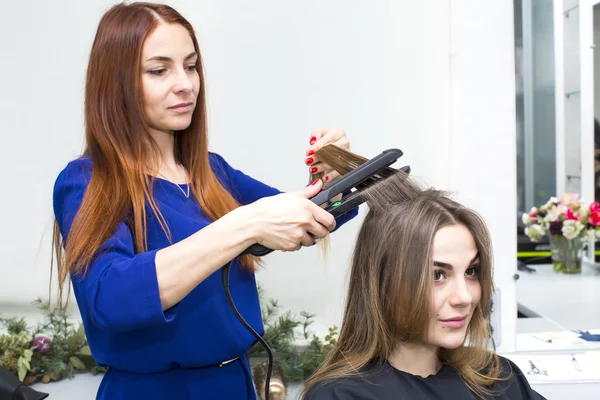 Woman in a beauty salon