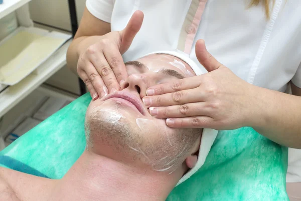 Man in the mask cosmetic procedure