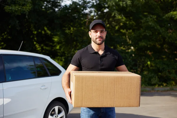 Young delivery man