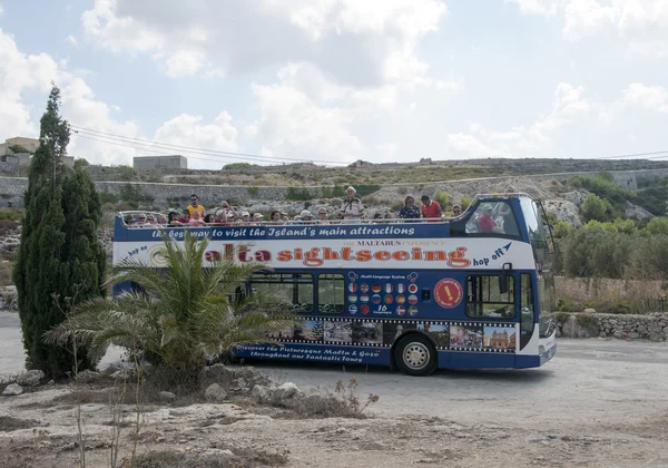 Sightseeing bus for tourist on the island Malta