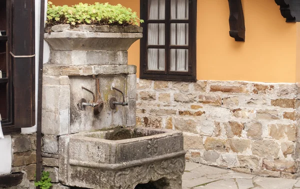 Fountain of old rural house