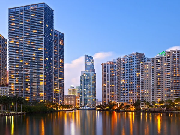 City of Miami Florida sunset skyline
