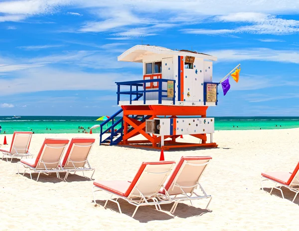 Art Deco lifeguard house in Miami Beach