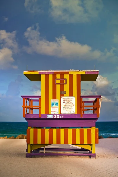 Lifeguard house in Miami Beach Florida