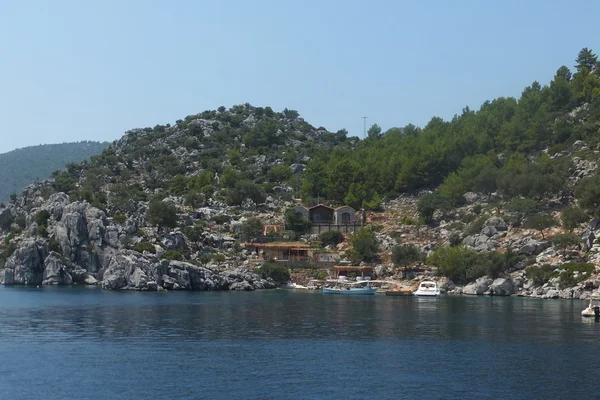 The settlement in the Aegean islands in the Aegean Sea, Turkey, Marmaris