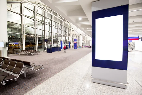 Blank Billboard in airport