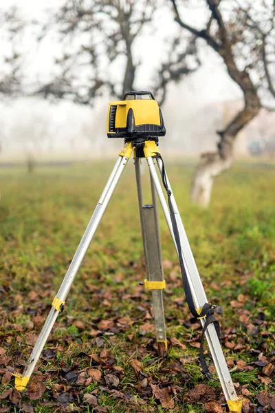 Surveying measuring equipment level theodolite on tripod