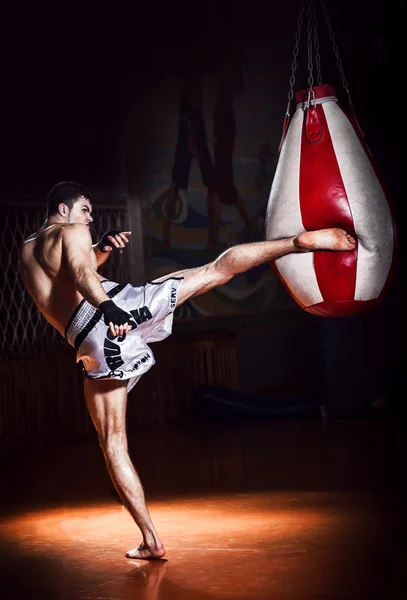 Thai boxing Artem Levin in studio