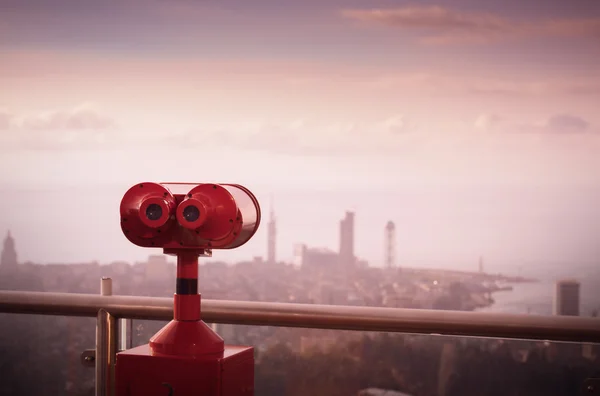 Binoculars to view cityscapes