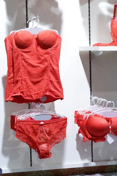 Interior of bright underwear shop