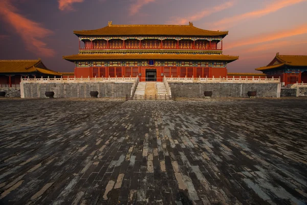 Sunrise Forbidden City Imperial Palace Wet Ground