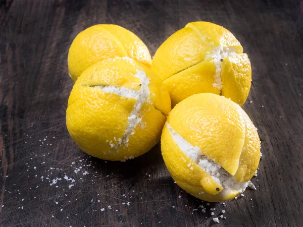 Preserved lemons salted like in Morocco