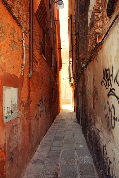 The narrow road in Venice, Italy