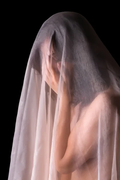 Sheer veiled woman