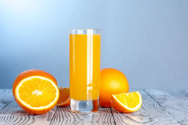 Glass of freshly squeezed orange juice