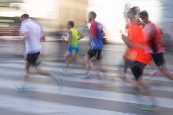 Abstract Runners with Blur