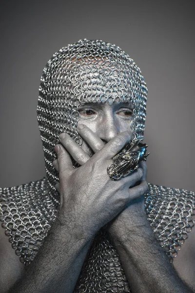 Man in chain mail