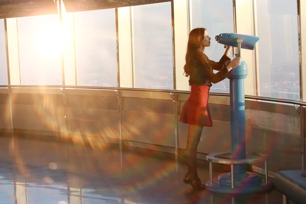 Young Girl on observation deck