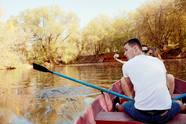 Young people on boat