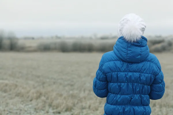 Woman in winter