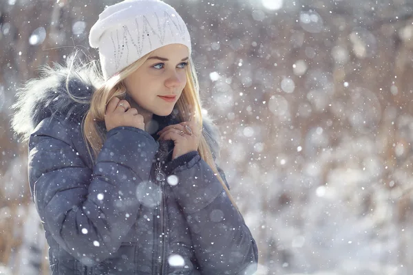 Teen girl in winter
