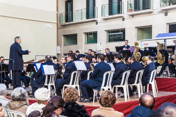 Concert of municipal music group in Malaga