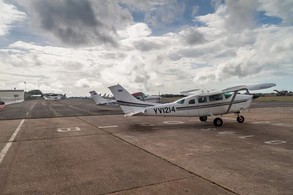 Cessna airplanes at the airport