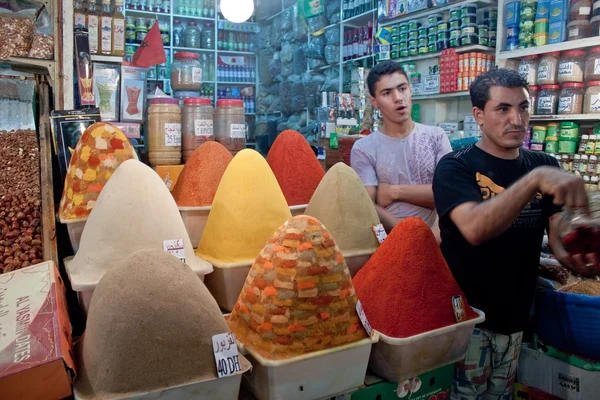 Spices stall at a market