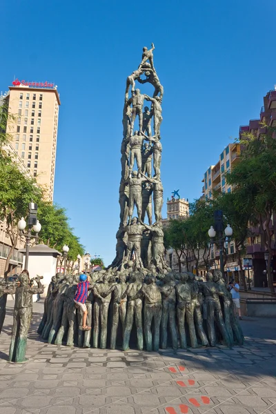 Monument of human tower