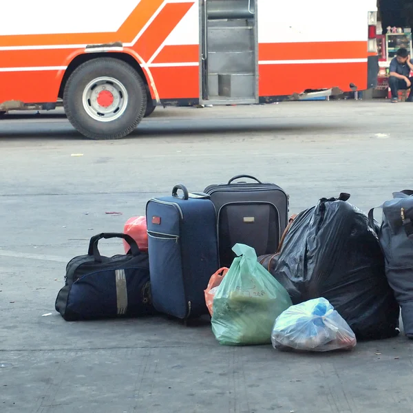 Luggage consisting of large suitcases rucksacks and travel bag