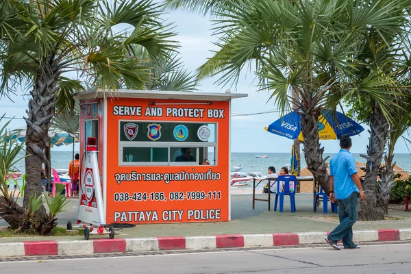 PATTAYA, THAILAND - September 12, 2015 : Serve and protect box f