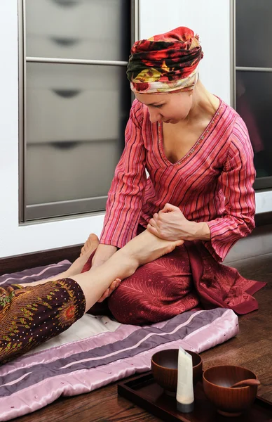 Thai massage feet.