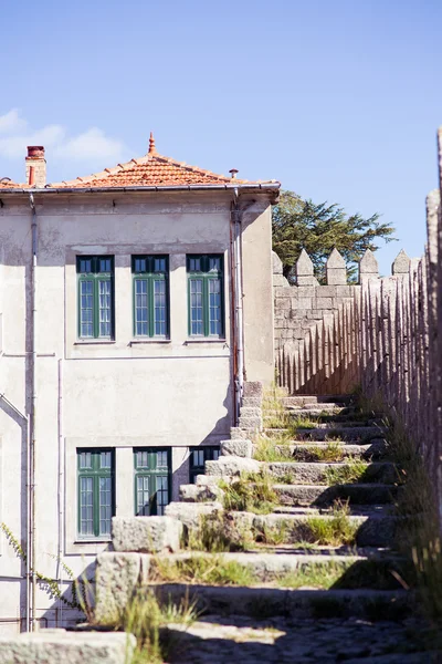 Thin houses in old town, Porto, Portugal