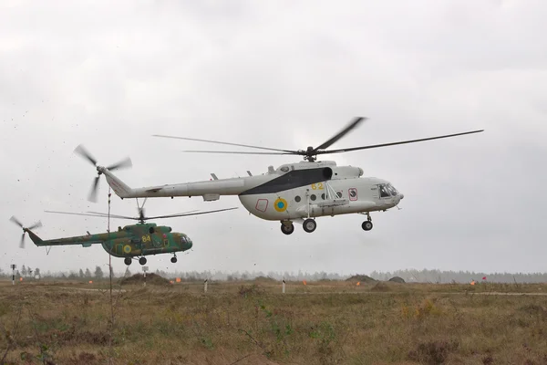 Military transport helicopters Mi-8