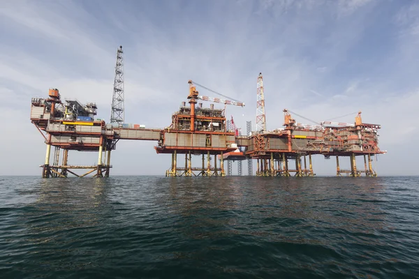 Oil platform on the North Sea