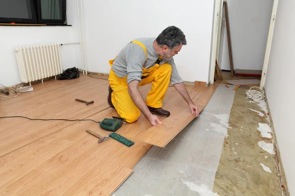 Laminate flooring of room