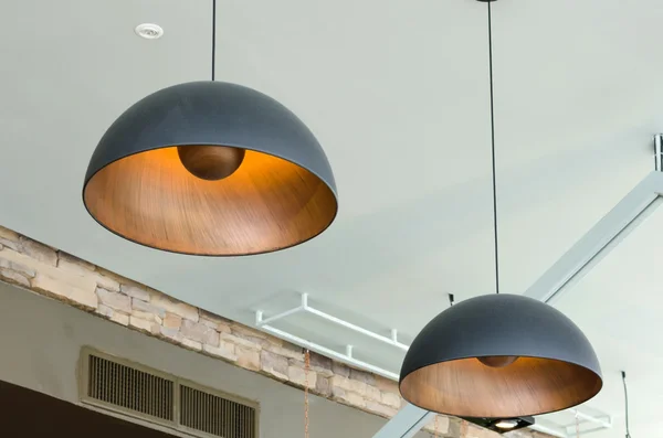 Pendant lamps in modern interior