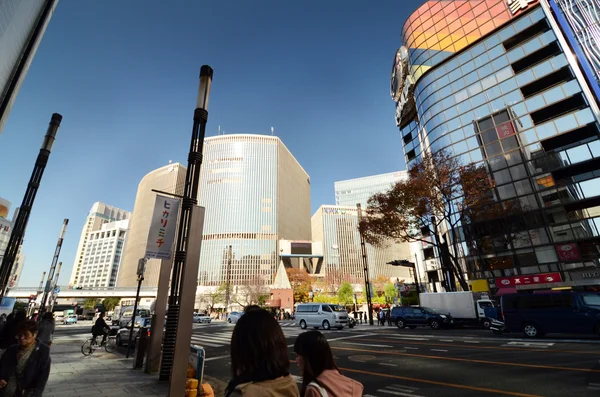 Tokyo, Japan - November 26, 2013 : People shopping at Modern building in Ginza area