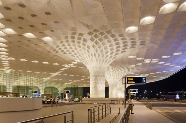 Mumbai, India - January 5, 2015: Travelers visit Chhatrapati Shivaji International Airport.
