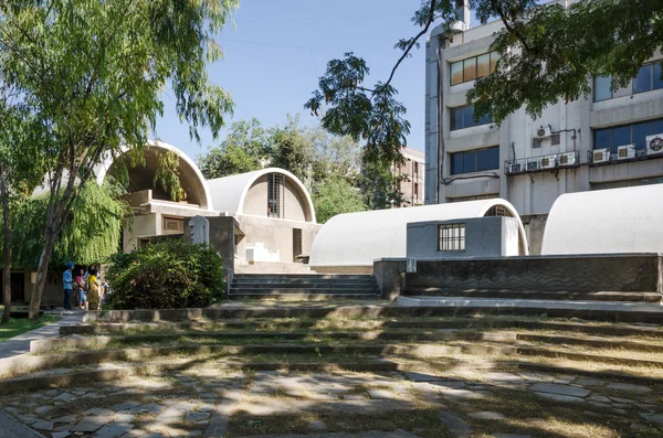 Ahmedabad, India - December 26, 2014: Tourist visit Sungath architectural office in Ahmedabad, India.