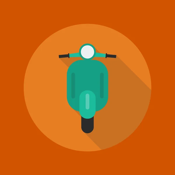 Transportation Flat Icon. Scooter motorcycle