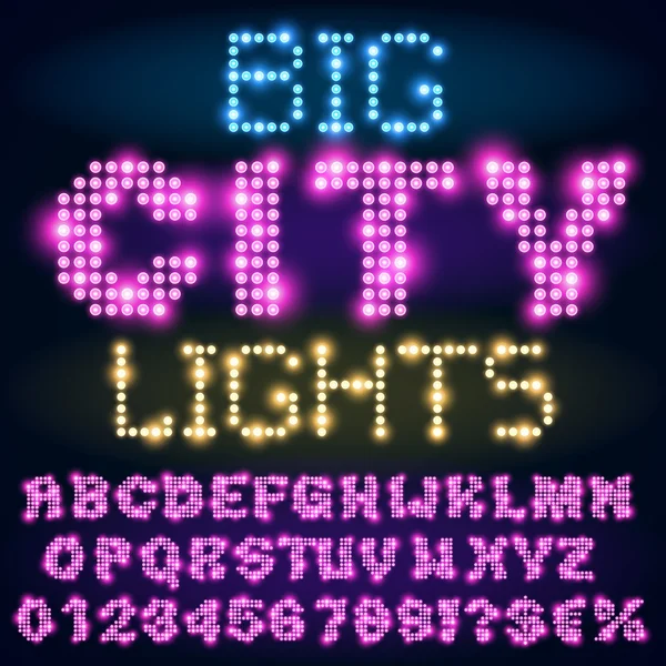 Night lights  font