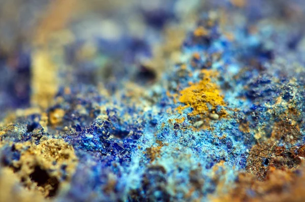 Azurite is a soft, deep blue copper mineral