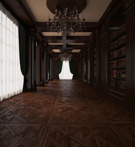 3d rendering. Classical Reading room