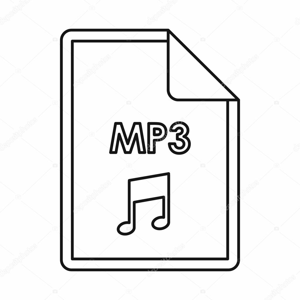 Скачать иконку файла mp3