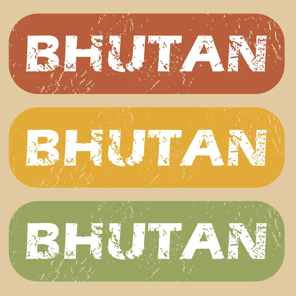 Vintage Bhutan stamp set