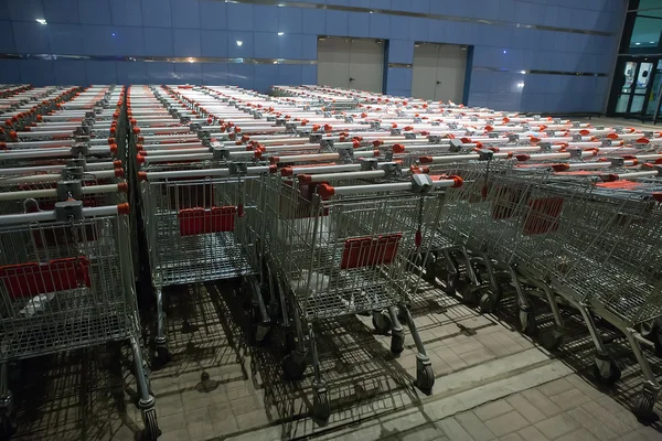 Shopping supermarket trolleys